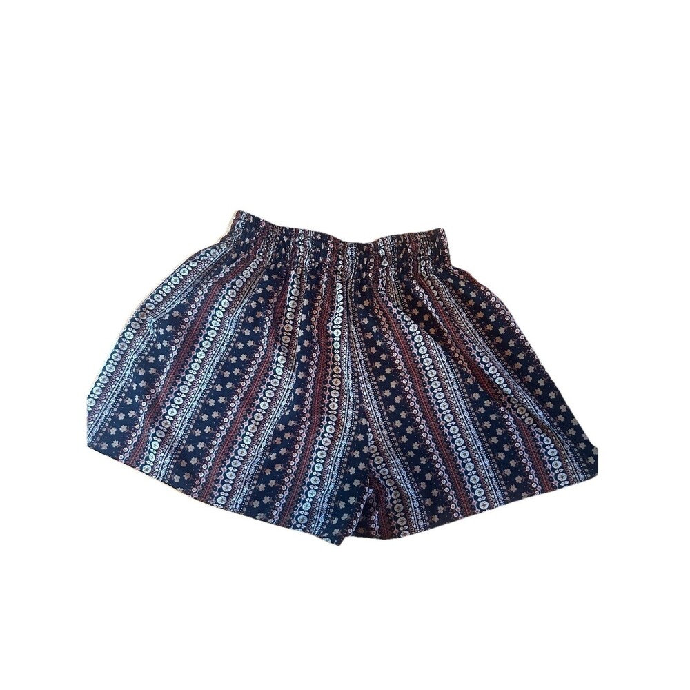 Womens 3XL Boho Floral Print Pull On Shorts Elastic Waist Casual Soft Wear - Picture 5 of 12